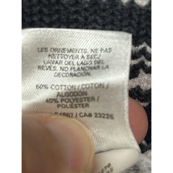 VS PINK Thermal Top Womens Large Sleep Shirt PJ Top Waffle Knit Snowflake - Picture 4 of 5